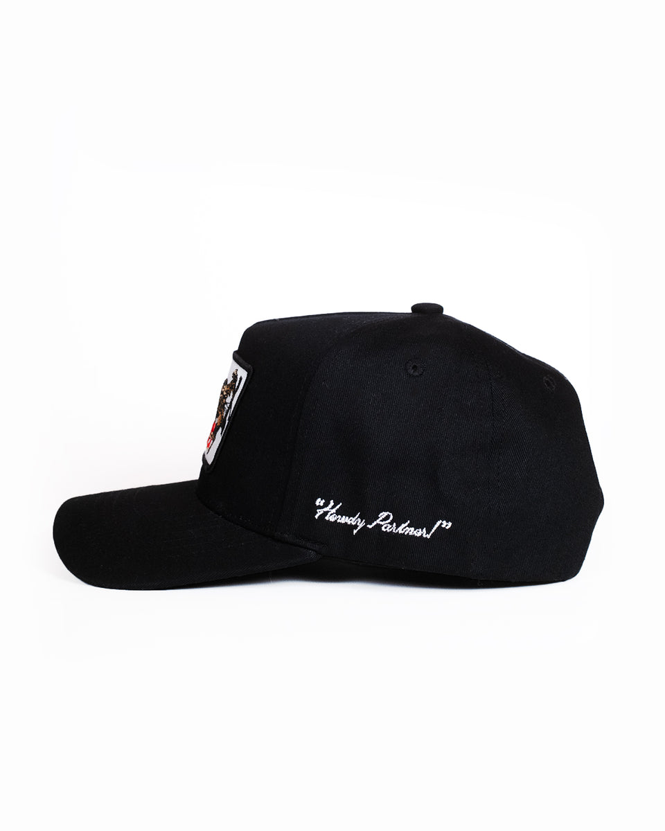 Western Patch Hat | Black – Ski Bum Cowboy