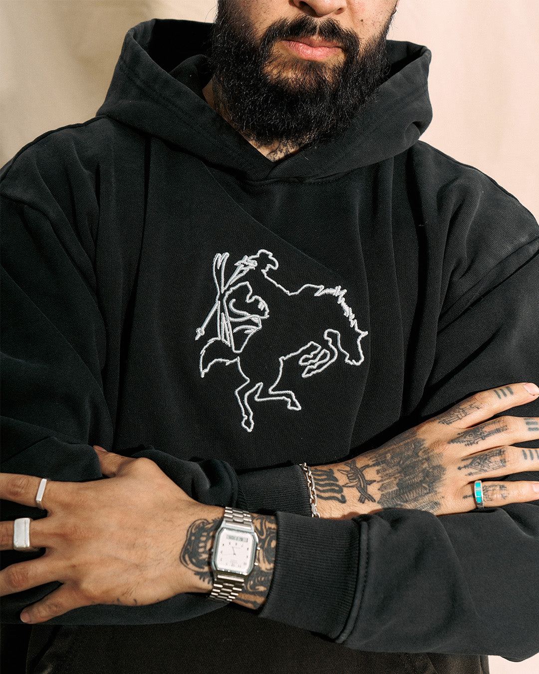 The Brand Hoodie | Vintage Black