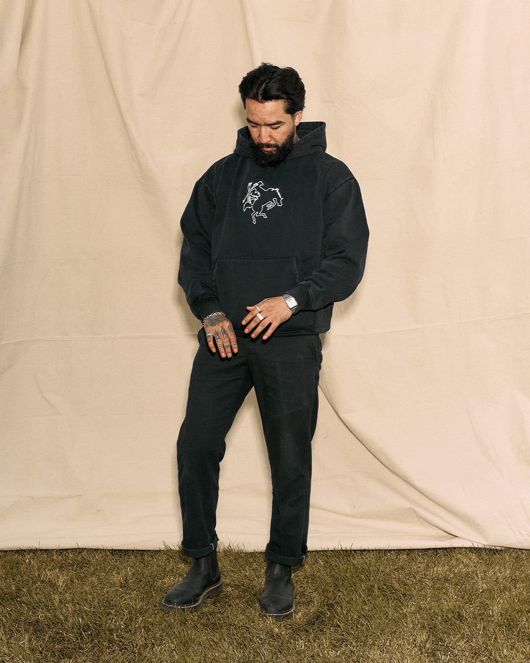 The Brand Hoodie | Vintage Black