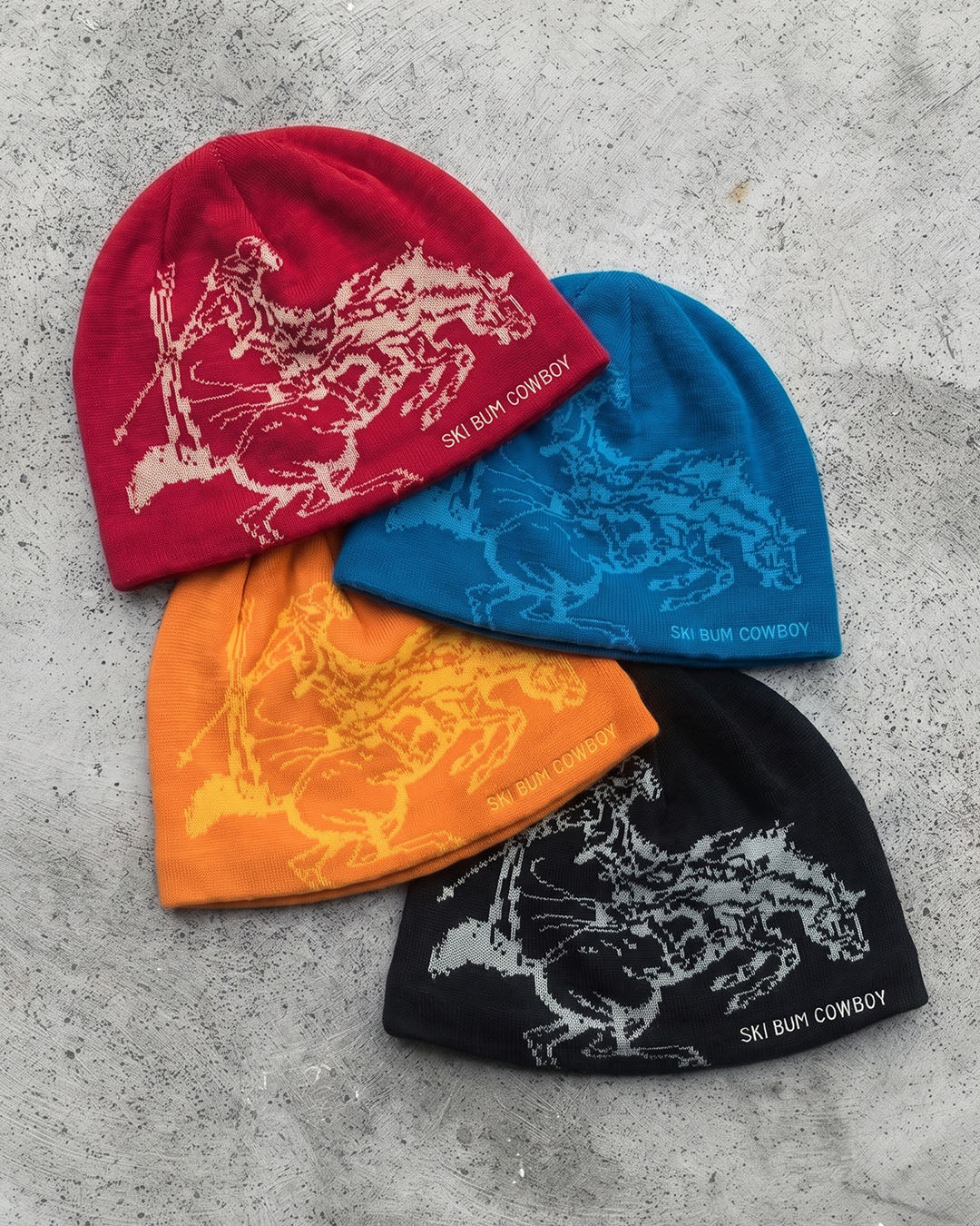 Bucking Horse Knit Beanie | Sundown