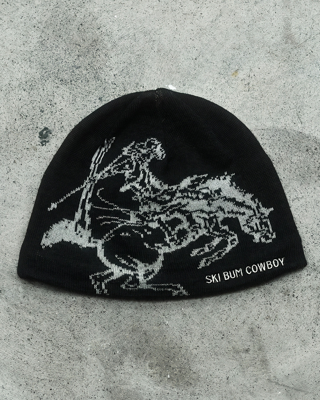 Bucking Horse Knit Beanie | Black