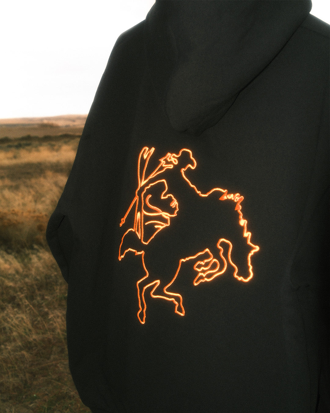 The Bucking Horse Hoodie | Black
