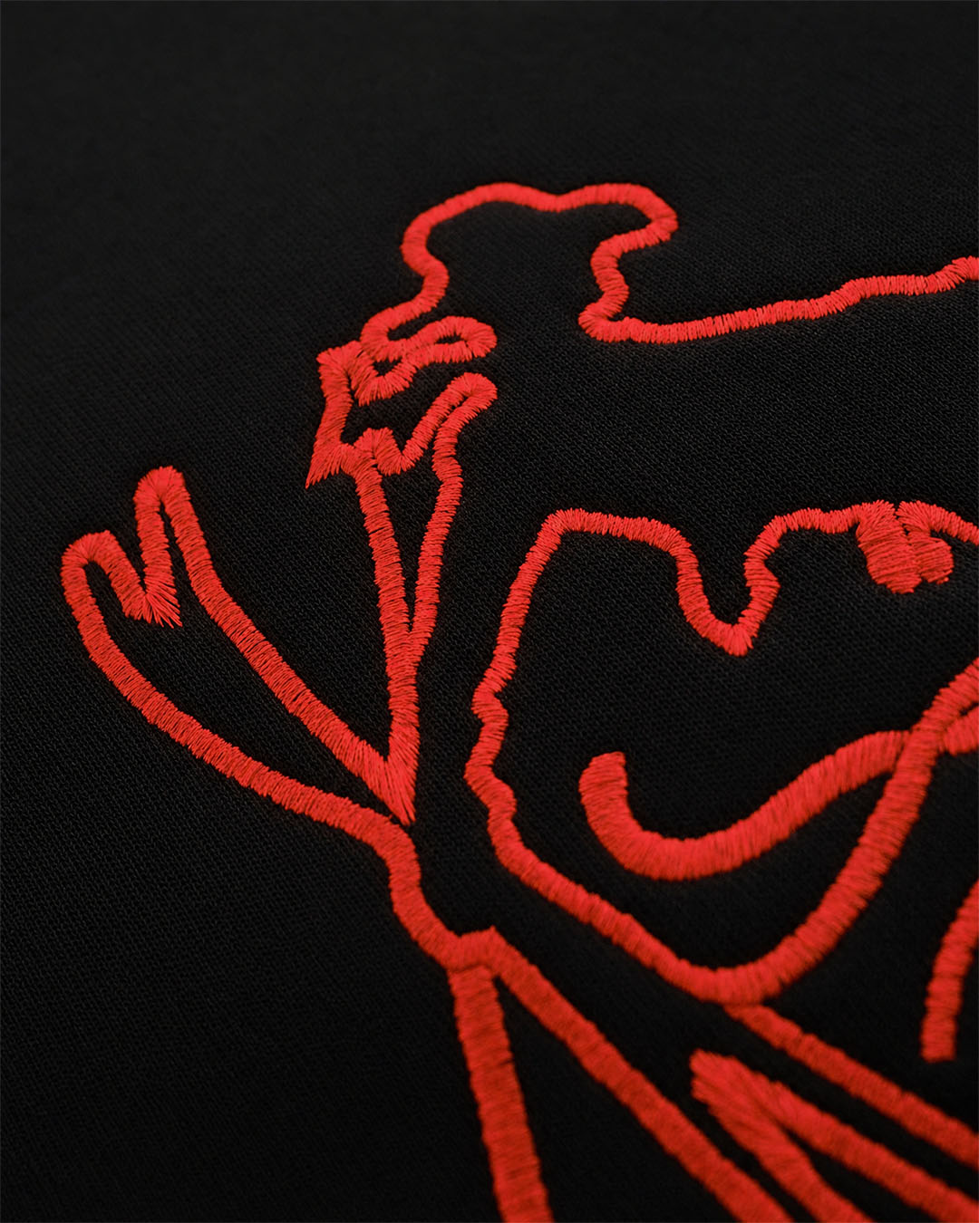 Ski Bum Cowgirl - The Bucking Horse Hoodie | Black/Red