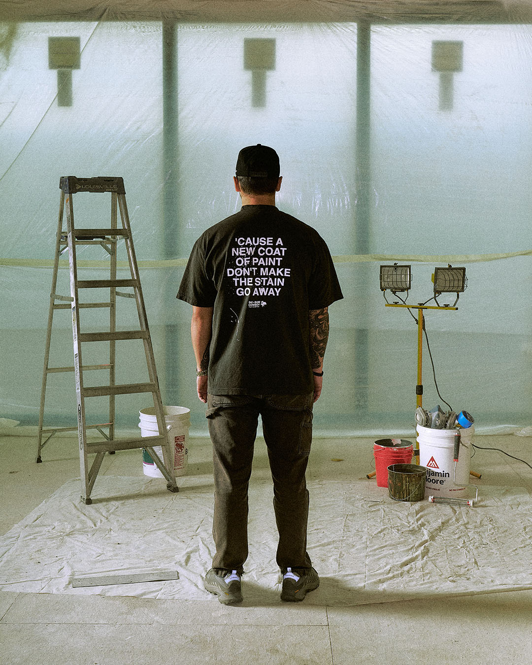 Painting Service Tee | Vintage Black