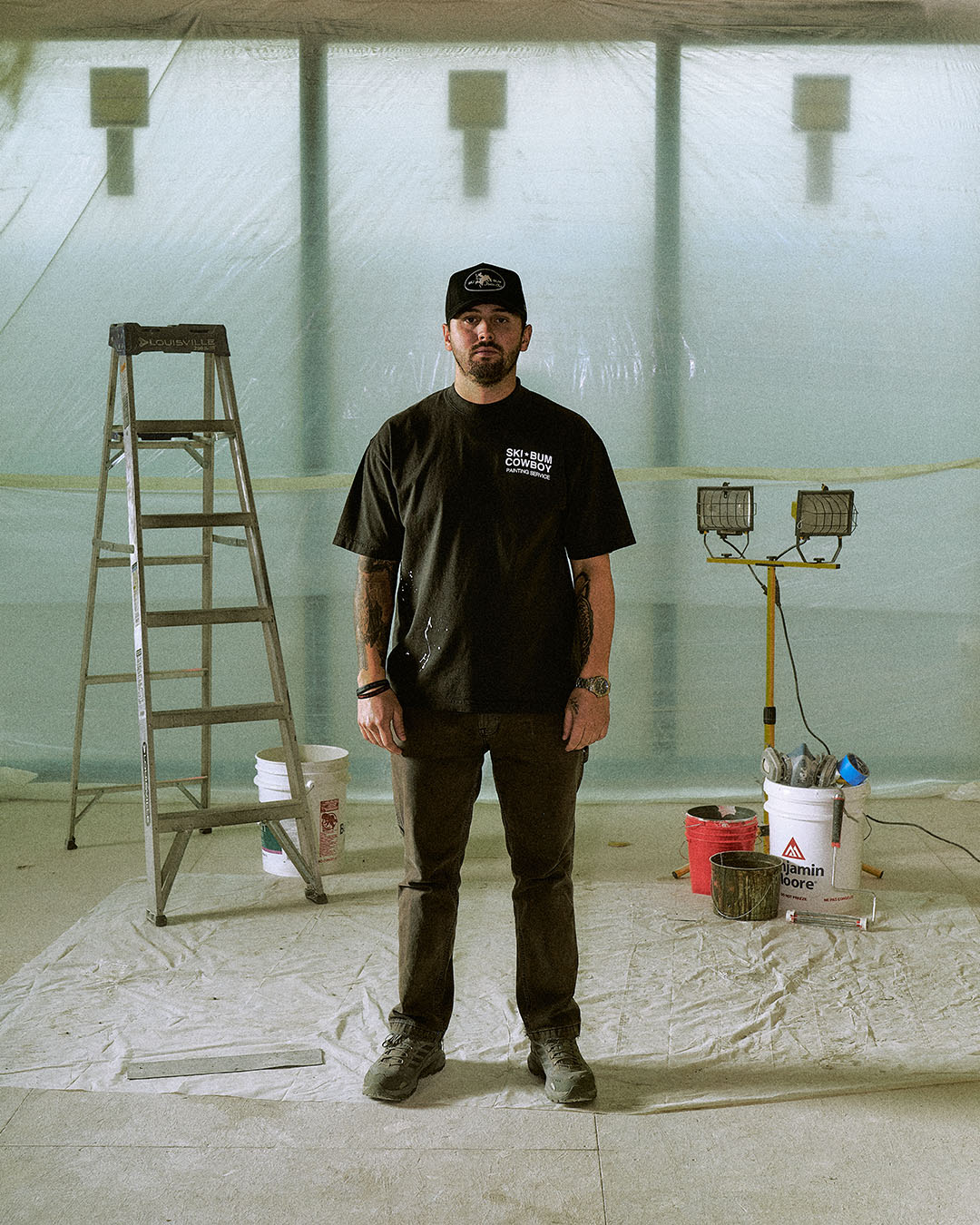 Painting Service Tee | Vintage Black