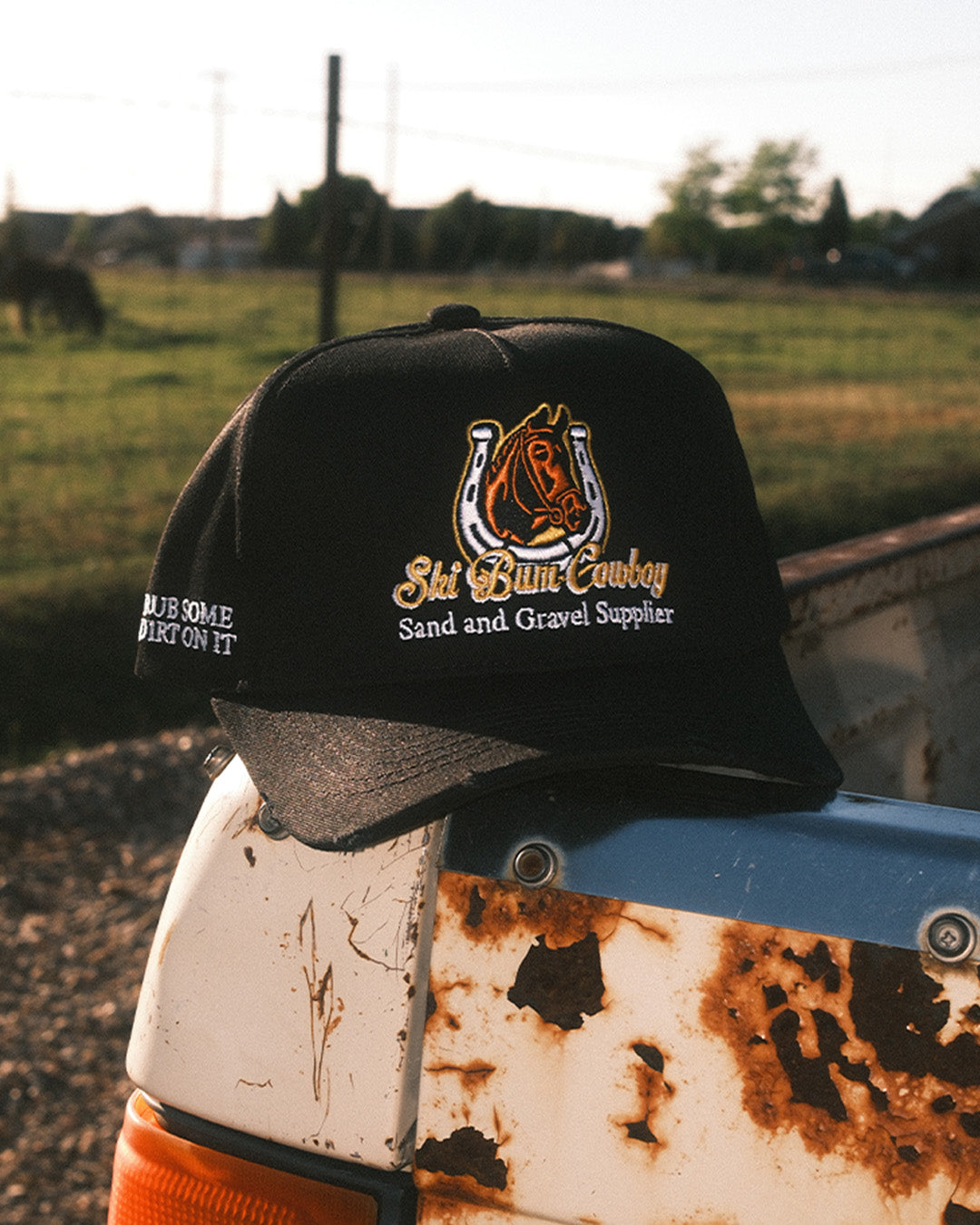 Sand & Gravel Supplier Hat | Black