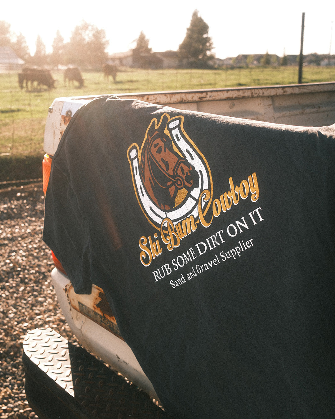 Sand & Gravel Supplier Tee | Vintage Black