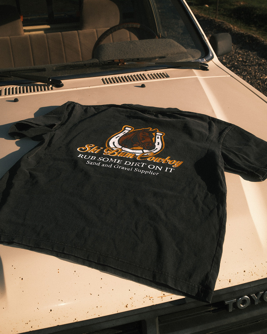 Sand & Gravel Supplier Tee | Vintage Black