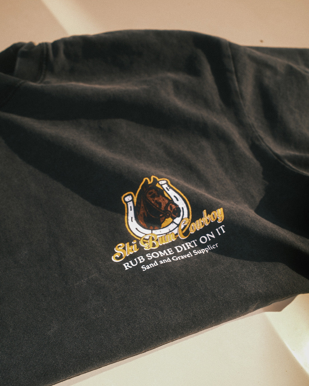 Sand & Gravel Supplier Tee | Vintage Black