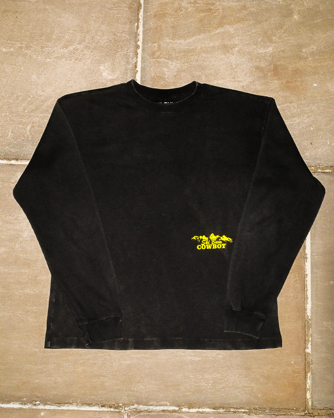 Ski Bum Skijor Team Waffle Thermal | Black