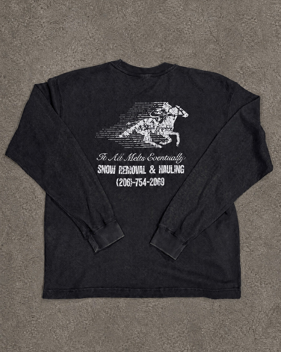 Snow Removal Waffle Thermal | Vintage Black