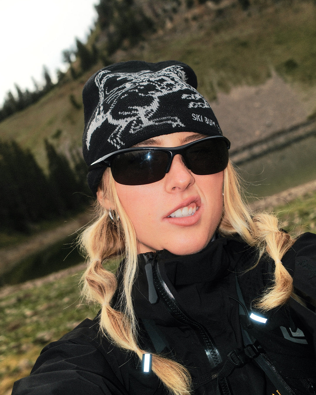 Bucking Horse Knit Beanie | Black