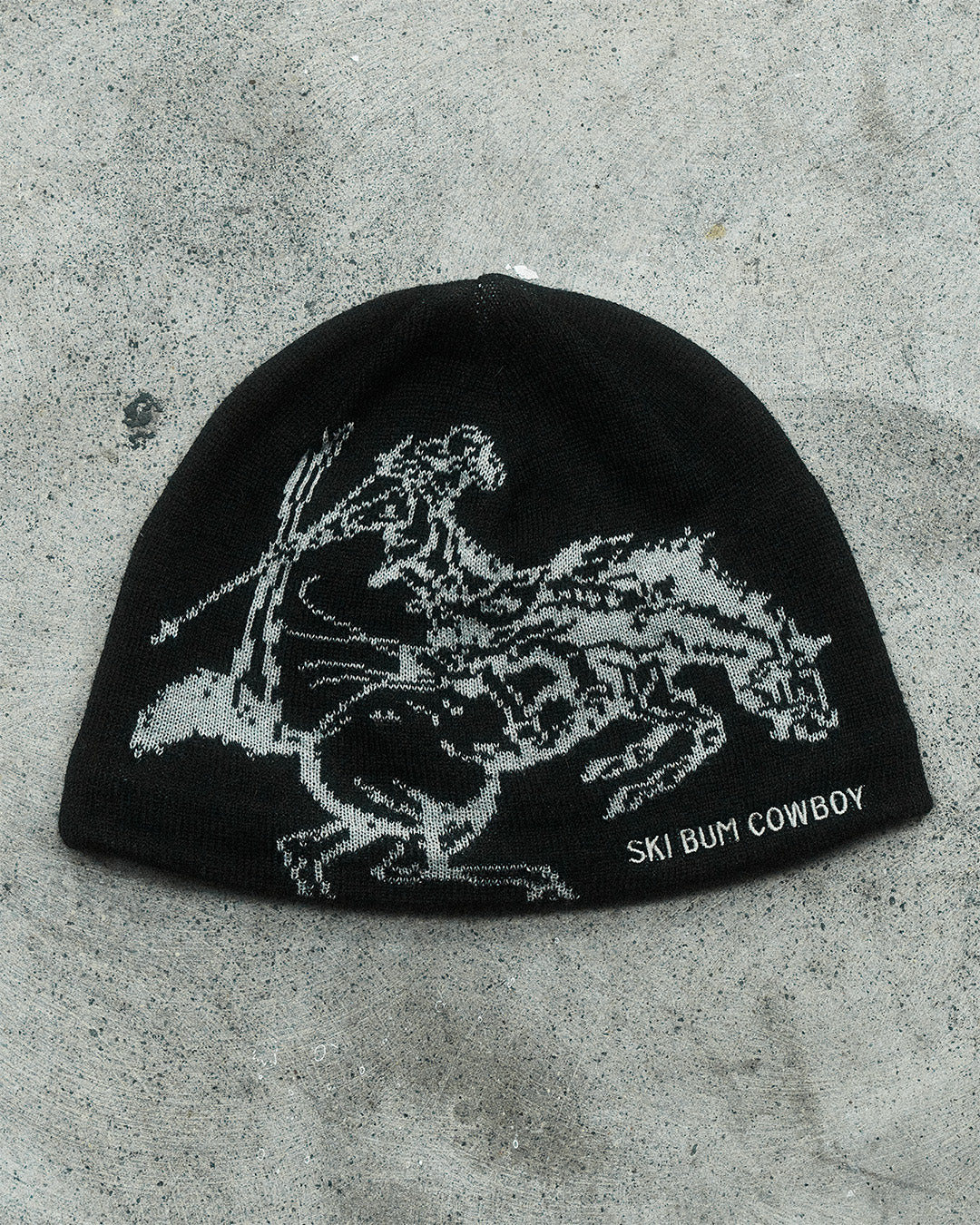 Bucking Horse Knit Beanie | Black