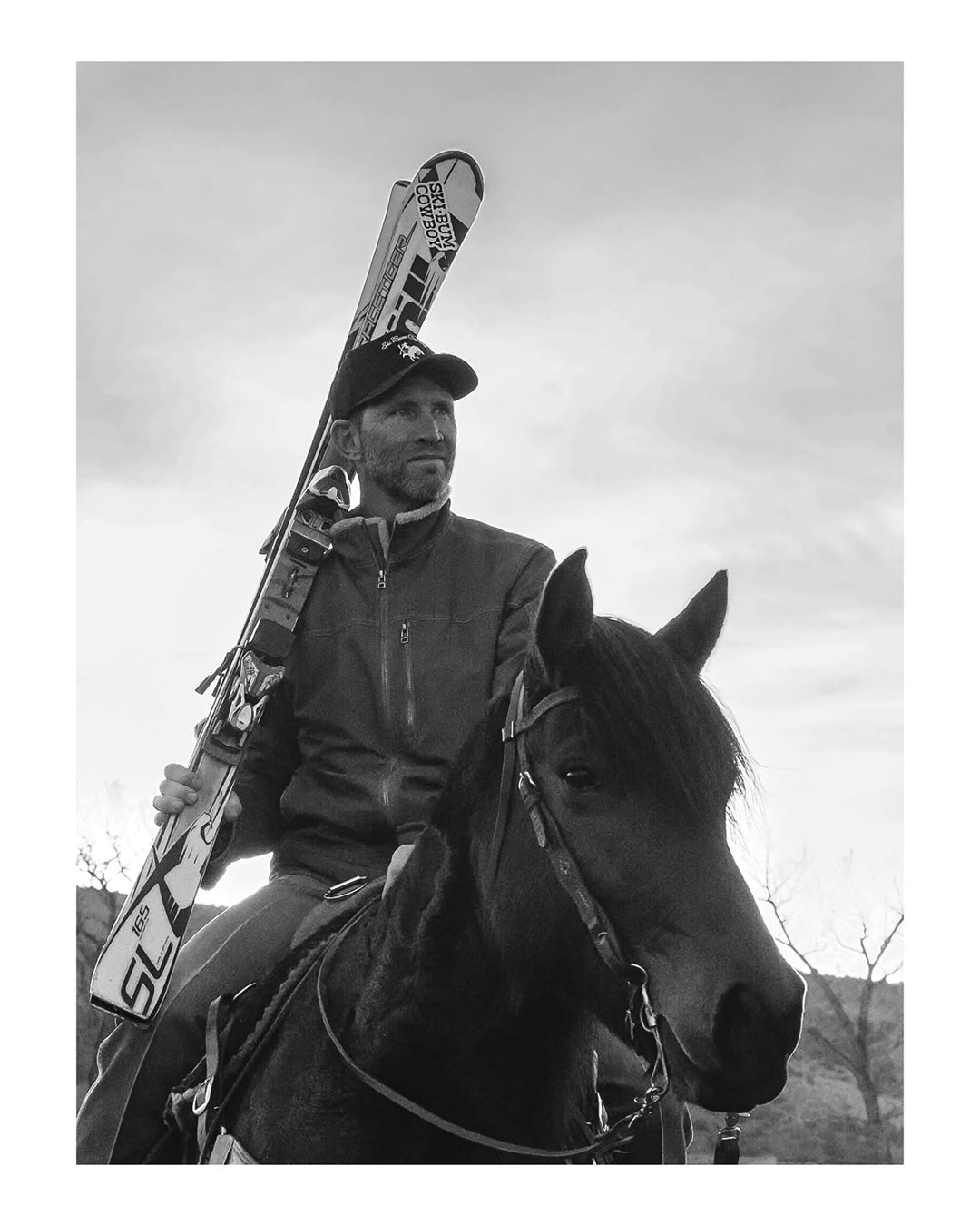 Bucking Horse Script Hat | Black